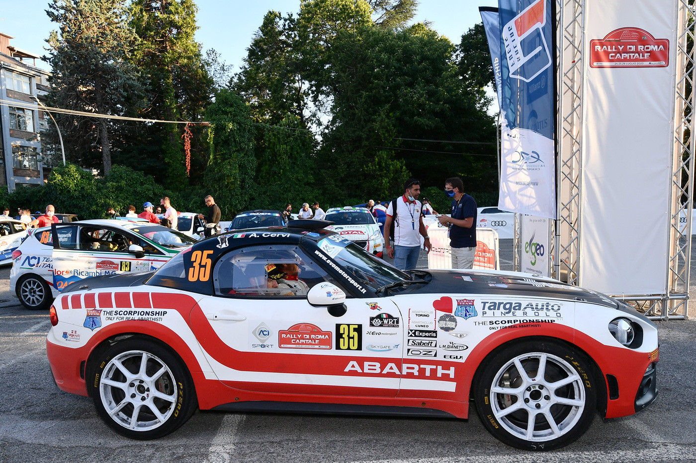 Esordio per Abarth Rally Cup 2020: Andrea Mabellini conquista la gara di Roma