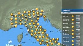 Meteo, le previsioni di giovedì 31 luglio