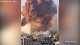 Beirut, il boato shock di una delle esplosioni