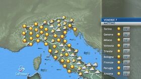 meteo di venerdi’ 7 agosto