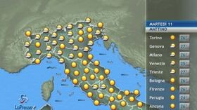 Le previsioni del tempo per martedì 11 agosto