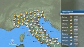 Meteo, le previsioni di mercoledì 19 agosto