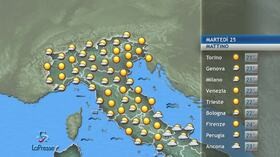 meteo, martedi’ 25 agosto