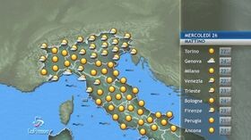 meteo di mercoledi’ 26 agosto