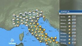 Meteo, le previsioni di venerdì 28 agosto
