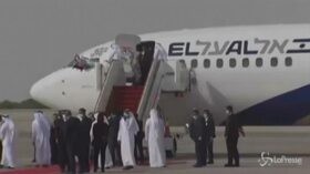 Abu Dhabi, atterrato il primo volo diretto Israele-Emirati