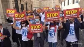 La Lega blocca l’ingresso a Palazzo Chigi: “Vogliamo parlare con Conte”