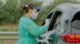 Roma, a Fiumicino inaugurata l’area per tamponi drive-in