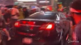 New York, auto travolge manifestanti a Times Square