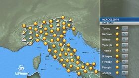 meteo, mercoledi’ 9 settembre