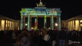 Berlino, la capitale tedesca si illumina per il ‘Festival delle luci’