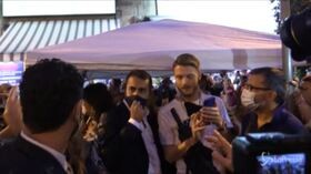 San Giorgio a Cremano, Luigi Di Maio colpito in pieno da un gavettone