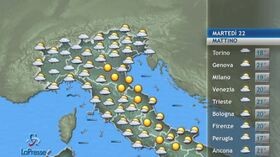 Il tempo previsto per martedì 22 settembre