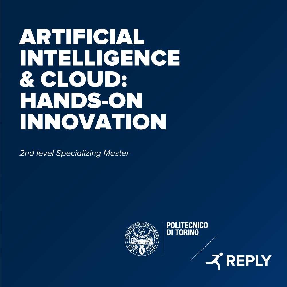 Al via master Reply con Politecnico Torino su ‘Artificial intelligence & cloud’