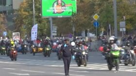 Mosca, parata di motocicilisti per celebrare la fine dell’estate