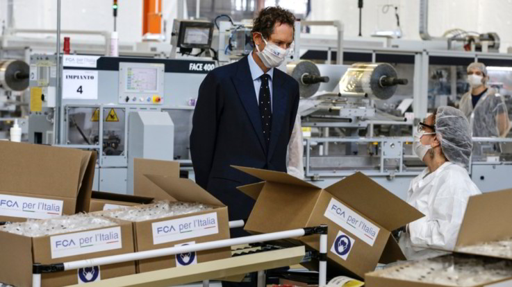 Fca, già prodotte 100 milioni di mascherine tra Mirafiori e Pratola Serra
