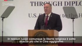 Mike Pompeo: “In nessun luogo libertà religiosa è sotto attacco quanto in Cina”