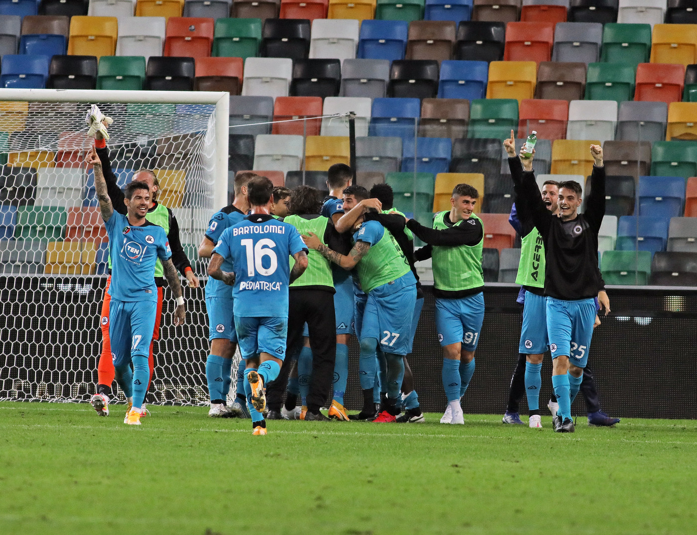 Udinese ko 0-2, prima vittoria in Serie A per lo Spezia