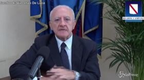 Campania, De Luca: “Con mille casi e 200 guariti è lockdown”