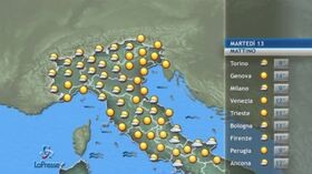Meteo, le previsioni di martedì 13 ottobre