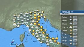 meteo, mercoledì 14 ottobre