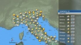 meteo, domenica 18 ottobre