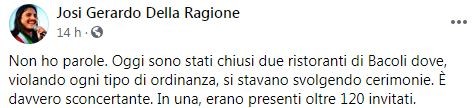 Covid, cerimonia con 120 invitati: chiusi due ristoranti nel napoletano