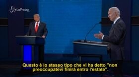 Scontro tra candidati su Covid, Biden:”Stiamo morendo, non hai detto che è pericoloso”. Trump: “Ci conviviamo”