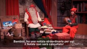Finlandia, Babbo Natale lancia messaggio dal suo villaggio: “Natale non sarà cancellato”