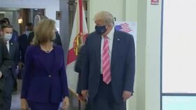 Usa 2020: Donald Trump al voto in presenza in Florida