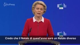Coronavirus, Von der Leyen: “Penso che quest’anno avremo un Natale diverso”
