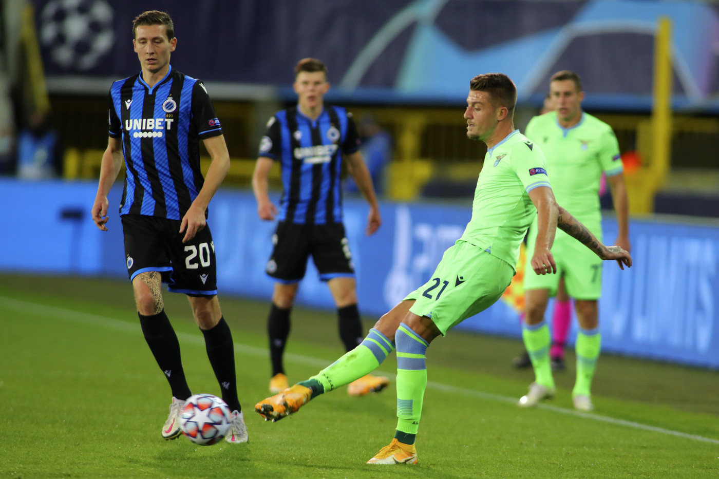 Champions: la Lazio strappa il pari al Bruges