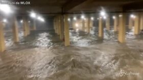 Mississippi, il parcheggio del Golden Nugget Casinò sommerso dall’alluvione