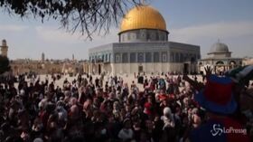 Gerusalemme, i musulmani celebrano l’anniversario della nascita di Maometto