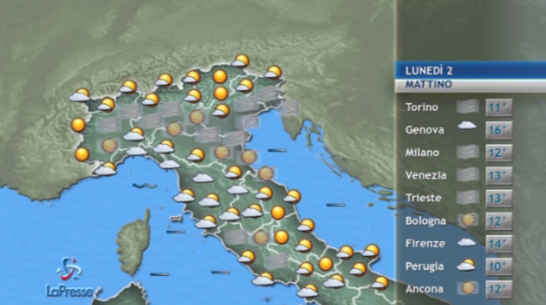 Meteo, le previsioni di lunedì 2 novembre