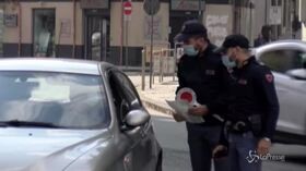 Lockdown Calabria, i controlli per le vie di Cosenza