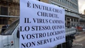 Dpcm, protesta a Palermo contro la Sicilia “zona arancione”