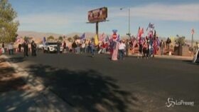 Manifestazione pro Trump a Las Vegas