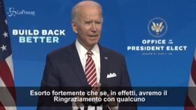 Usa, Biden: “Ringraziamento? A distanza e massimo in cinque persone”