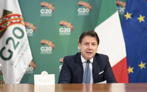 Giuseppe Conte partecipa al Vertice G20 di Riad