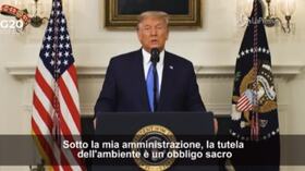 Trump: Da Usa sforzi incredibili su clima, accordo Parigi è ingiusto | VIDEO