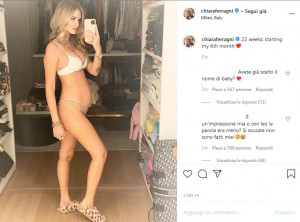 Chiara Ferragni col pancione in gravidanza
