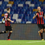 Ibra doppietta e infortunio: il Milan vola in testa, 3-1 al Napoli