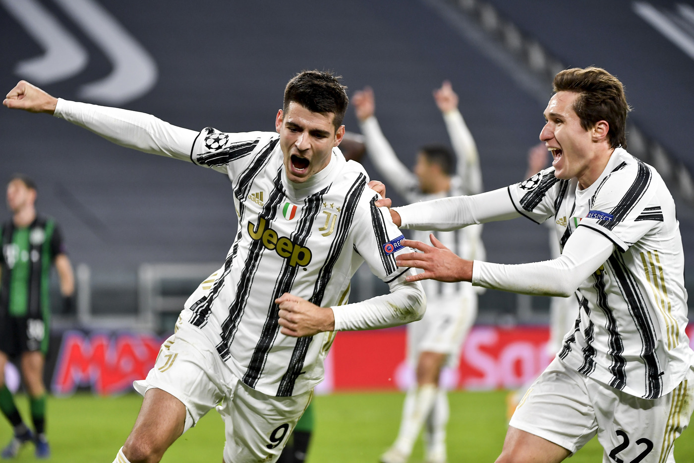 Champions, Morata salva-Juve: Ferencvaros ko nel recupero, bianconeri agli ottavi