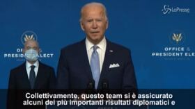 Biden: “Con il nostro team l’America sarà al sicuro” | VIDEO