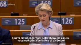 Coronavirus, Von der Leyen: “Prime vaccinazioni entro fine di dicembre”