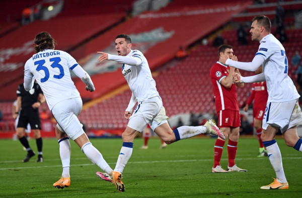 Champions League, impresa dell’Atalanta: 2-0 al Liverpool