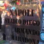 Per i tifosi il San Paolo è gia ‘Stadio Diego Maradona’: la targa apposta dalla curva B | VIDEO