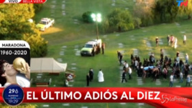 Funerali di Maradona, le immagini riprese dal drone