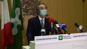 Fontana: “Lombardia zona arancione, domenica riaprono i negozi”